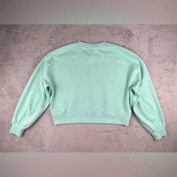 Lululemon Perfectly Oversized Cropped Crew Sweatshirt 6 Softstreme Wild Mint - Picture 2 of 11